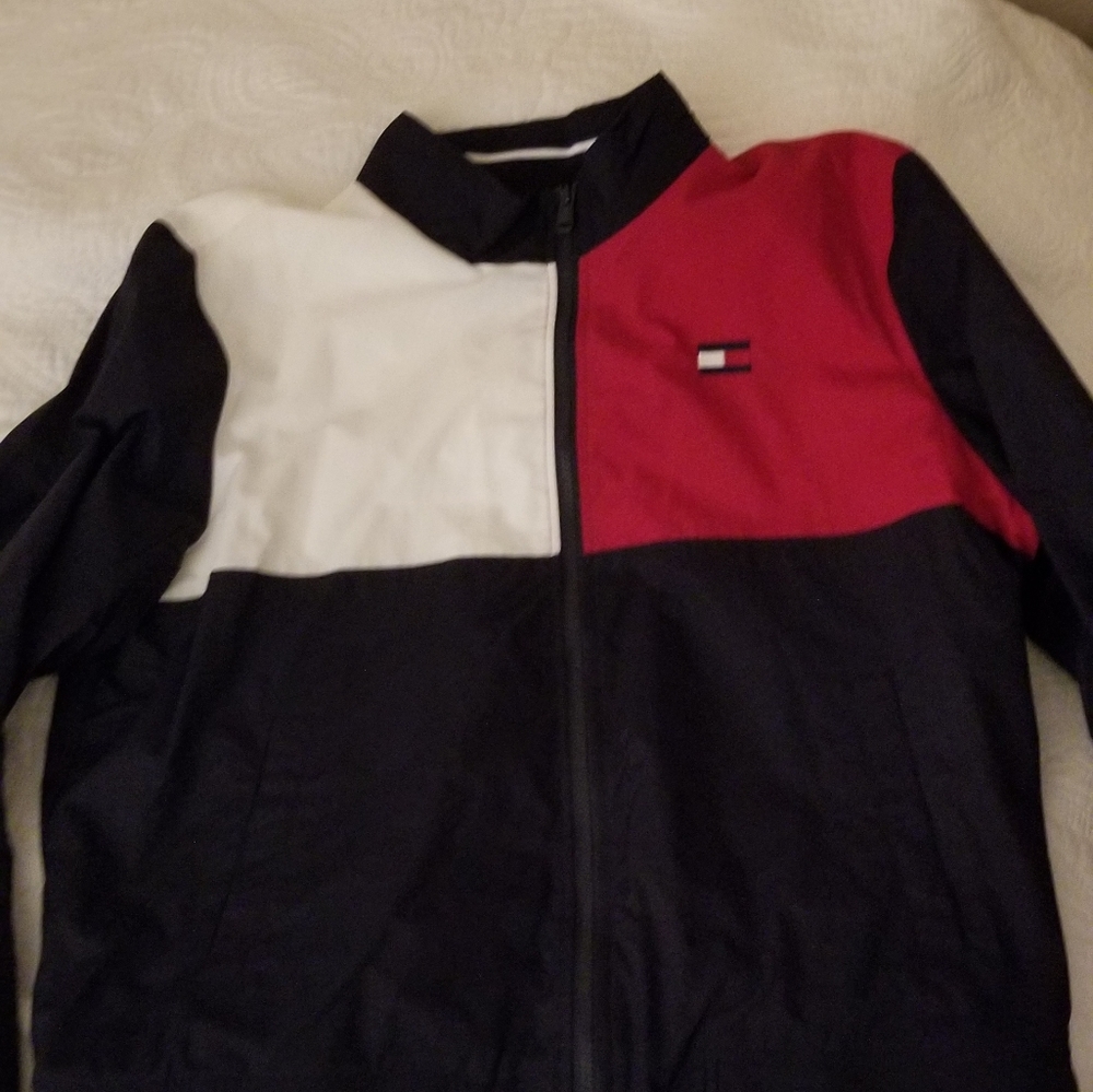 NWT Tommy Hilfiger Color Block Windreaker Mens XL